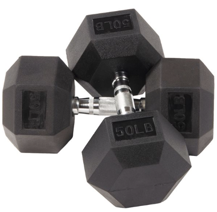 Rubber Hex Dumbbells [PAIR]