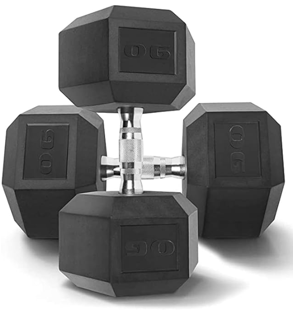 Rubber Hex Dumbbells [PAIR]
