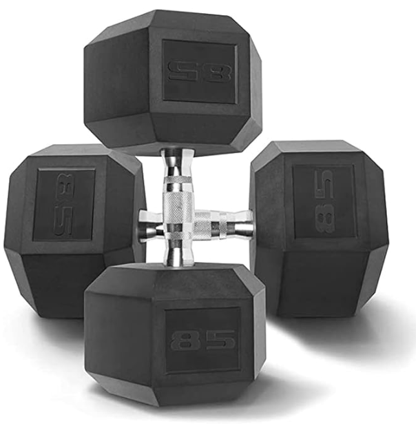 Rubber Hex Dumbbells [PAIR]