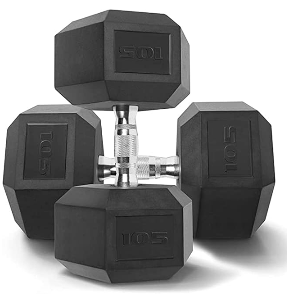 Rubber Hex Dumbbells [PAIR]
