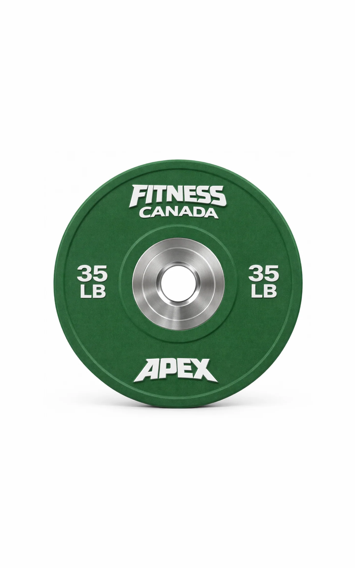 Apex Series Competition Bumper Plates – 10LB to 55LB Pairs | X-PRIME FITNESS