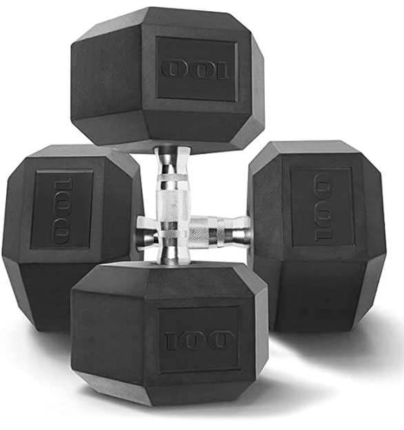 Rubber Hex Dumbbells [PAIR]