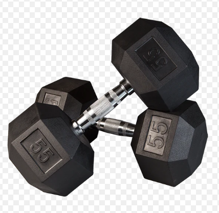 Rubber Hex Dumbbells [PAIR]