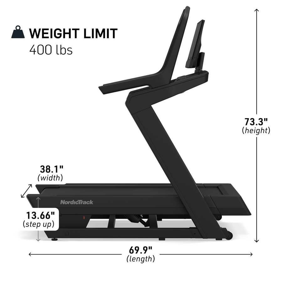 NordicTrack X16 Treadmill specification image