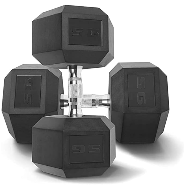 Rubber Hex Dumbbells [PAIR]