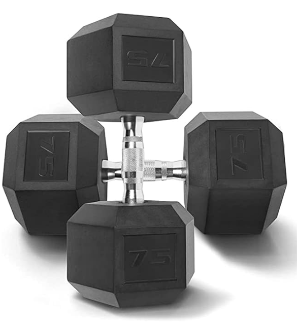 Rubber Hex Dumbbells [PAIR]