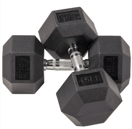 Rubber Hex Dumbbells [PAIR]