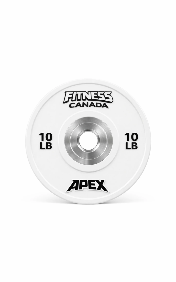 Apex Series Competition Bumper Plates – 10LB to 55LB Pairs | X-PRIME FITNESS