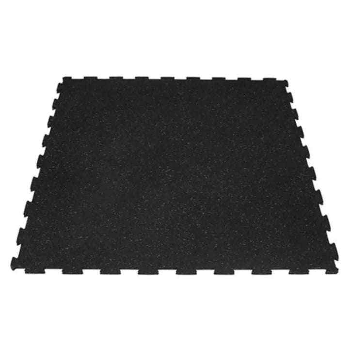Interlocking rubber mat 38" X 38", ideal for gym equipment like treadmills, weights, and more in Canada.