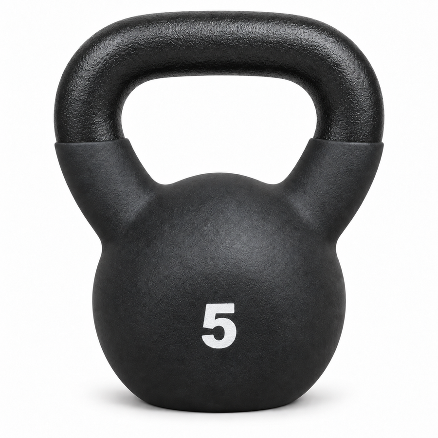 X-Prime Fitness cast iron kettlebell - 5 lb front view