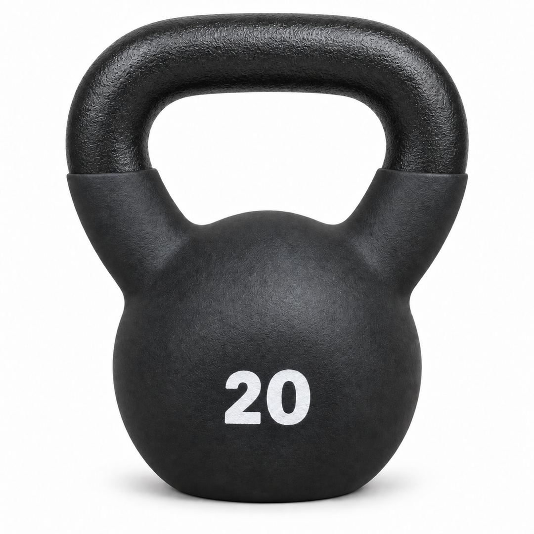 X-Prime Fitness cast iron kettlebell - 20 lb front view