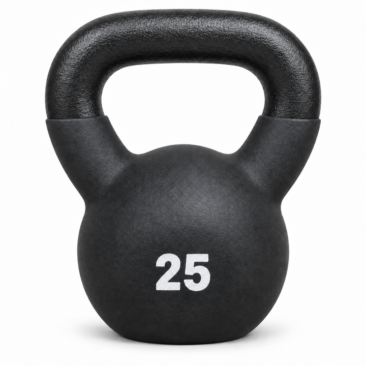 X-Prime Fitness cast iron kettlebell - 25 lb front view
