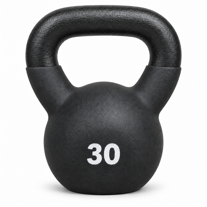X-Prime Fitness cast iron kettlebell - 30 lb front view