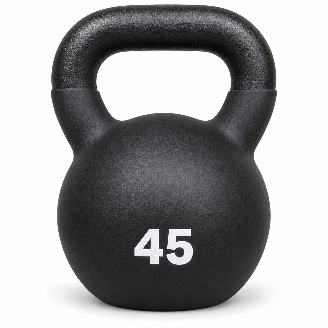 X-Prime Fitness cast iron kettlebell - 45 lb front view