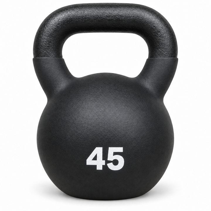 X-Prime Fitness cast iron kettlebell - 45 lb front view
