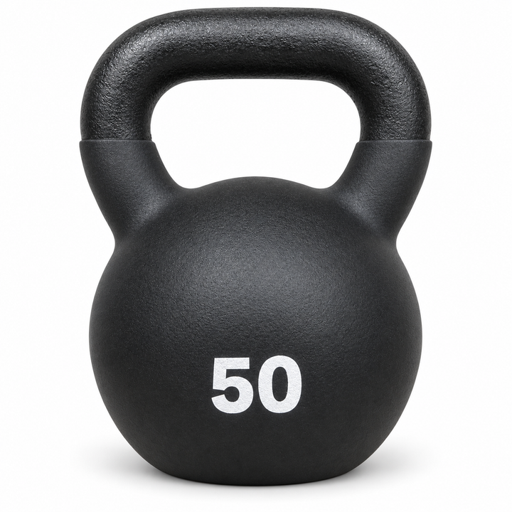 X-Prime Fitness cast iron kettlebell - 50 lb front view