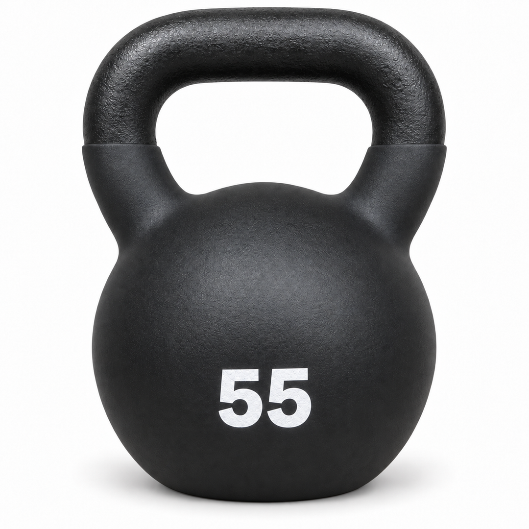 X-Prime Fitness cast iron kettlebell - 55 lb front view