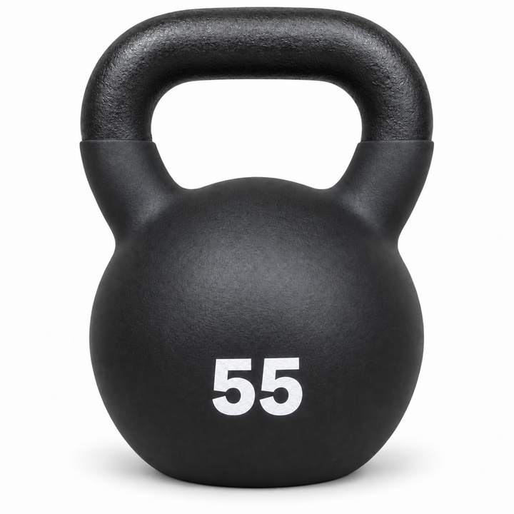 X-Prime Fitness cast iron kettlebell - 55 lb front view