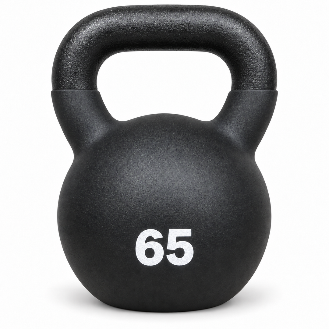 X-Prime Fitness cast iron kettlebell - 65 lb front view