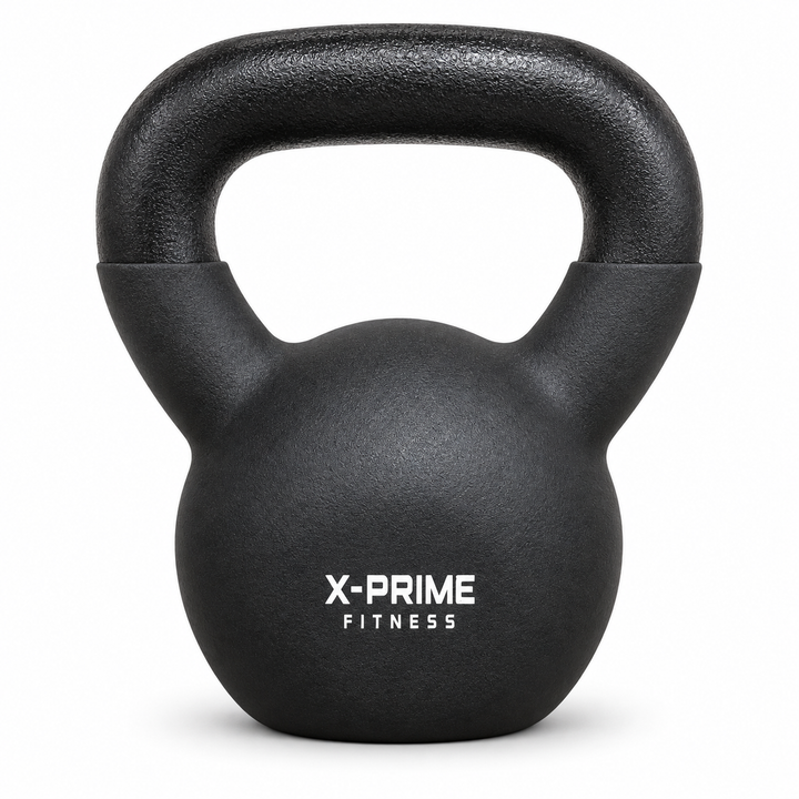 X-Prime Fitness cast iron kettlebell - rear logo view