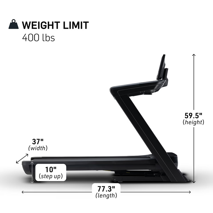 NordicTrack Commercial 1750 Treadmill specification image
