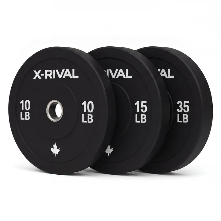 X-RIVAL Black Bumper Plates – Premium Durability, Performance & Style (Pairs)